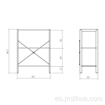 estantes de almacenamiento grandes y anchos para libros